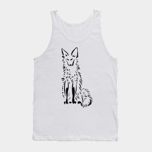 Tall Furry Fox Tank Top